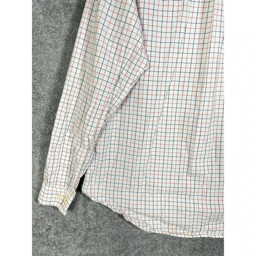 Ralph Lauren Classic Fit Windowpane Button Down Dress Shirt Mens Size 16.5 Large